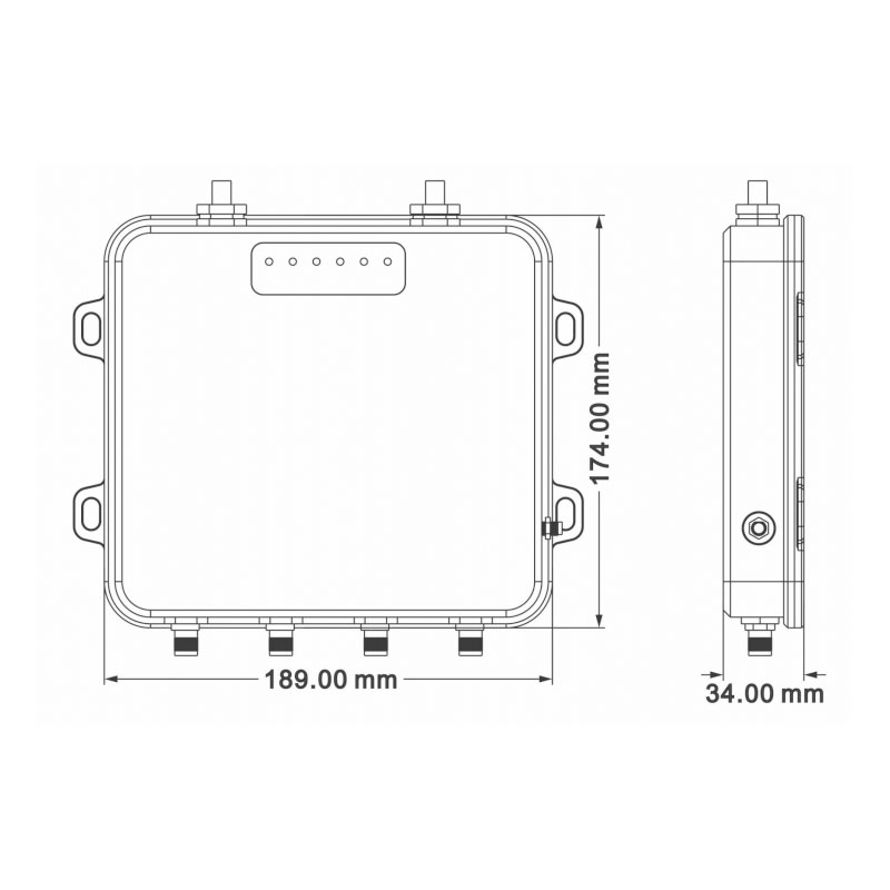 物果 RFID叉车专用读取器 固定式RFID